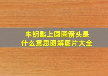 车钥匙上圆圈箭头是什么意思图解图片大全