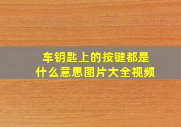 车钥匙上的按键都是什么意思图片大全视频