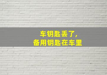 车钥匙丢了,备用钥匙在车里