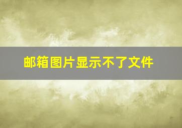 邮箱图片显示不了文件