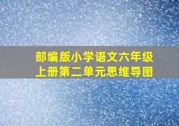 部编版小学语文六年级上册第二单元思维导图