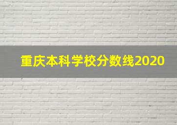 重庆本科学校分数线2020