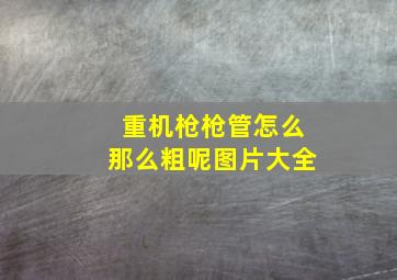 重机枪枪管怎么那么粗呢图片大全