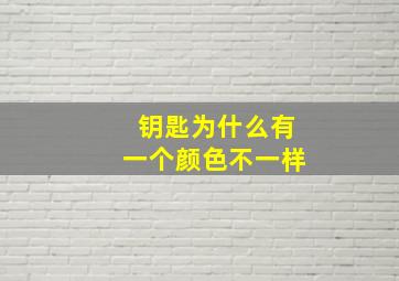 钥匙为什么有一个颜色不一样