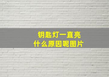 钥匙灯一直亮什么原因呢图片