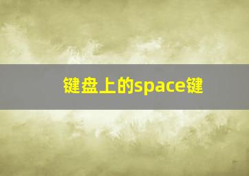 键盘上的space键