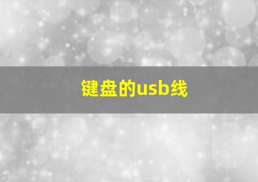 键盘的usb线