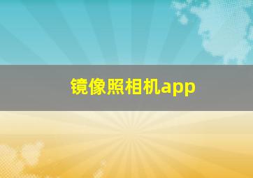 镜像照相机app