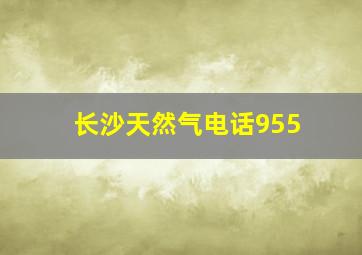 长沙天然气电话955