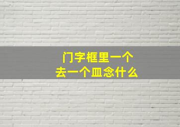 门字框里一个去一个皿念什么