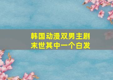 韩国动漫双男主剧末世其中一个白发