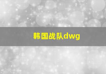 韩国战队dwg