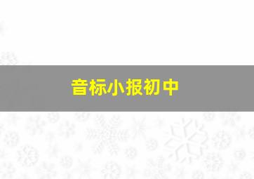 音标小报初中