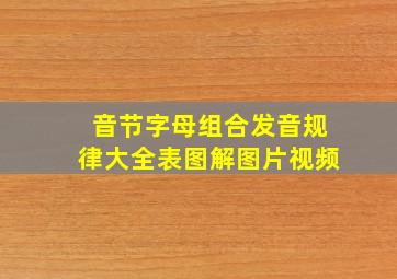 音节字母组合发音规律大全表图解图片视频