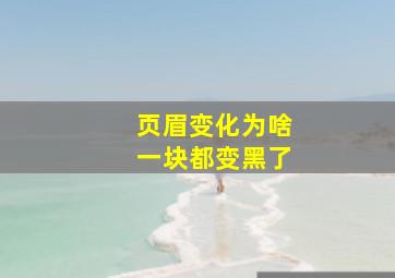 页眉变化为啥一块都变黑了