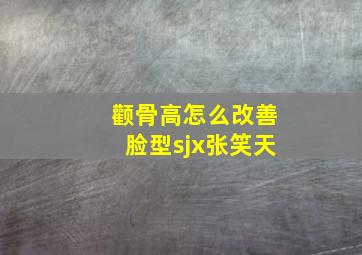 颧骨高怎么改善脸型sjx张笑天