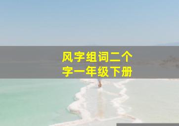 风字组词二个字一年级下册