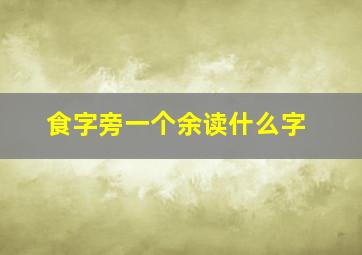 食字旁一个余读什么字