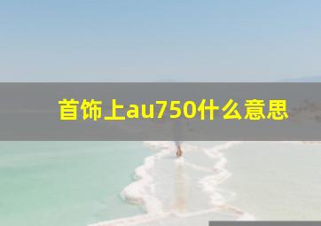 首饰上au750什么意思