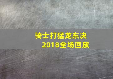 骑士打猛龙东决2018全场回放