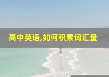 高中英语,如何积累词汇量