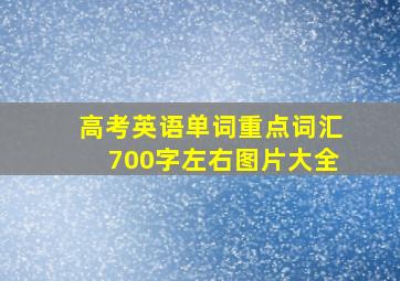 高考英语单词重点词汇700字左右图片大全