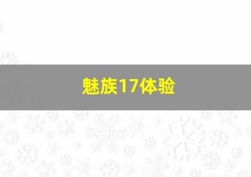 魅族17体验