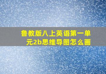 鲁教版八上英语第一单元2b思维导图怎么画