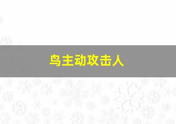 鸟主动攻击人