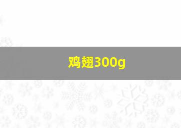 鸡翅300g