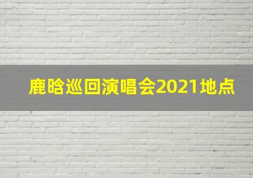 鹿晗巡回演唱会2021地点