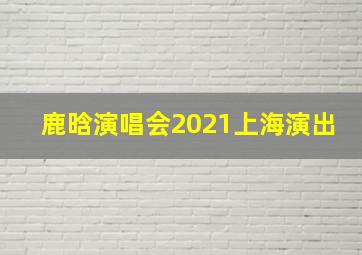 鹿晗演唱会2021上海演出