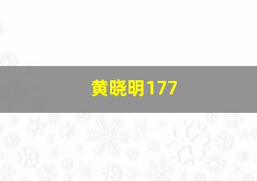 黄晓明177