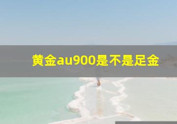 黄金au900是不是足金