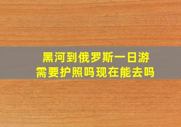 黑河到俄罗斯一日游需要护照吗现在能去吗