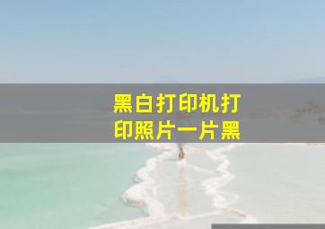 黑白打印机打印照片一片黑