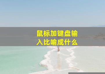 鼠标加键盘输入比喻成什么