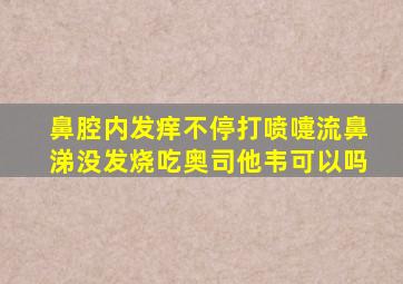 鼻腔内发痒不停打喷嚏流鼻涕没发烧吃奥司他韦可以吗