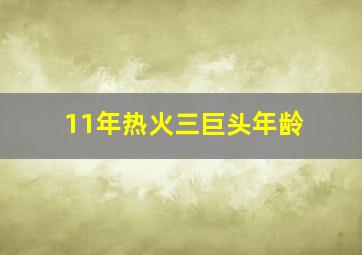 11年热火三巨头年龄