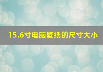 15.6寸电脑壁纸的尺寸大小