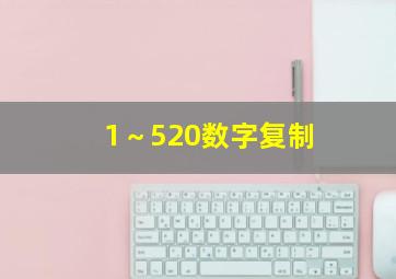 1～520数字复制