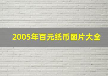 2005年百元纸币图片大全