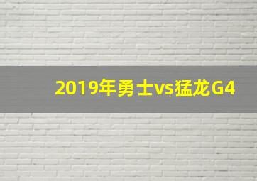 2019年勇士vs猛龙G4