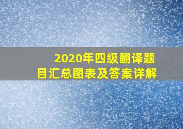 2020年四级翻译题目汇总图表及答案详解