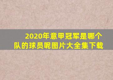 2020年意甲冠军是哪个队的球员呢图片大全集下载