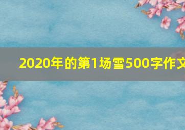 2020年的第1场雪500字作文