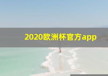 2020欧洲杯官方app