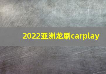 2022亚洲龙刷carplay