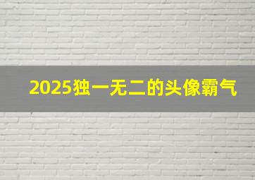 2025独一无二的头像霸气