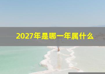 2027年是哪一年属什么